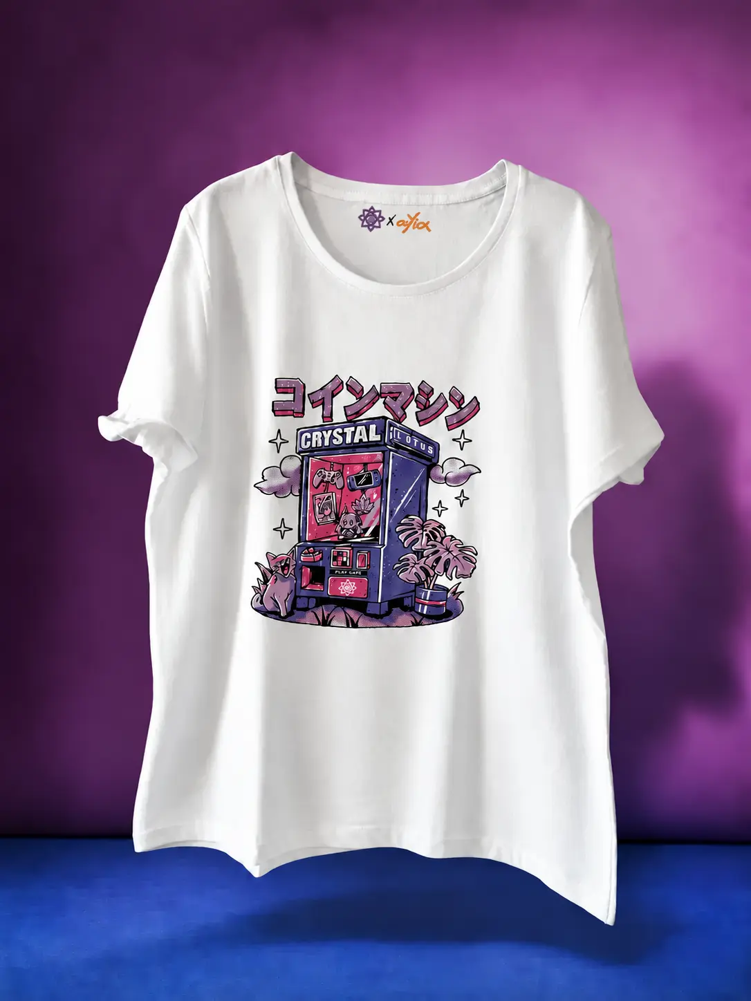 Crystal Lotus Japanese arcade T-shirt